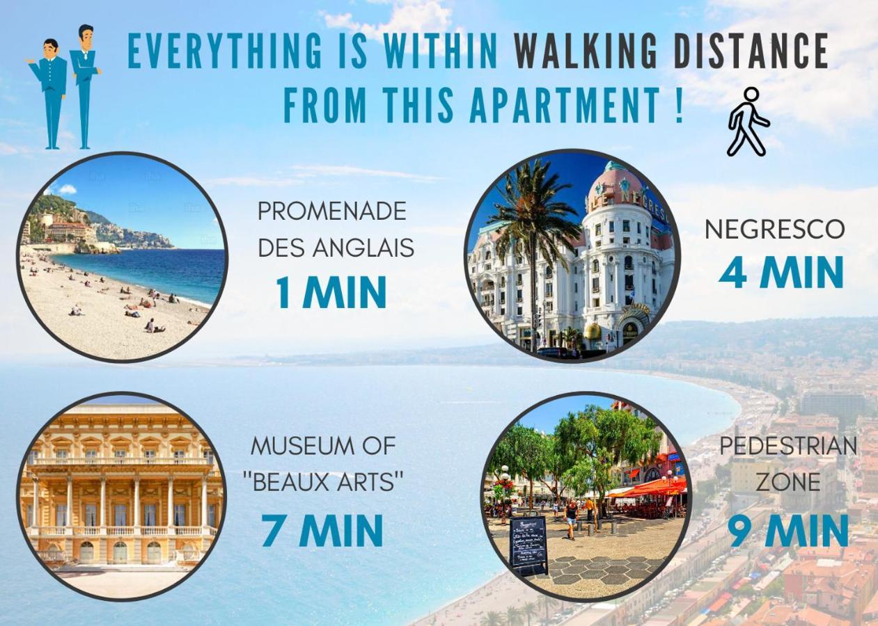 Nestor&Jeeves - Holiday Vibes - Very Close Sea - Free Parking Nicea Zewnętrze zdjęcie